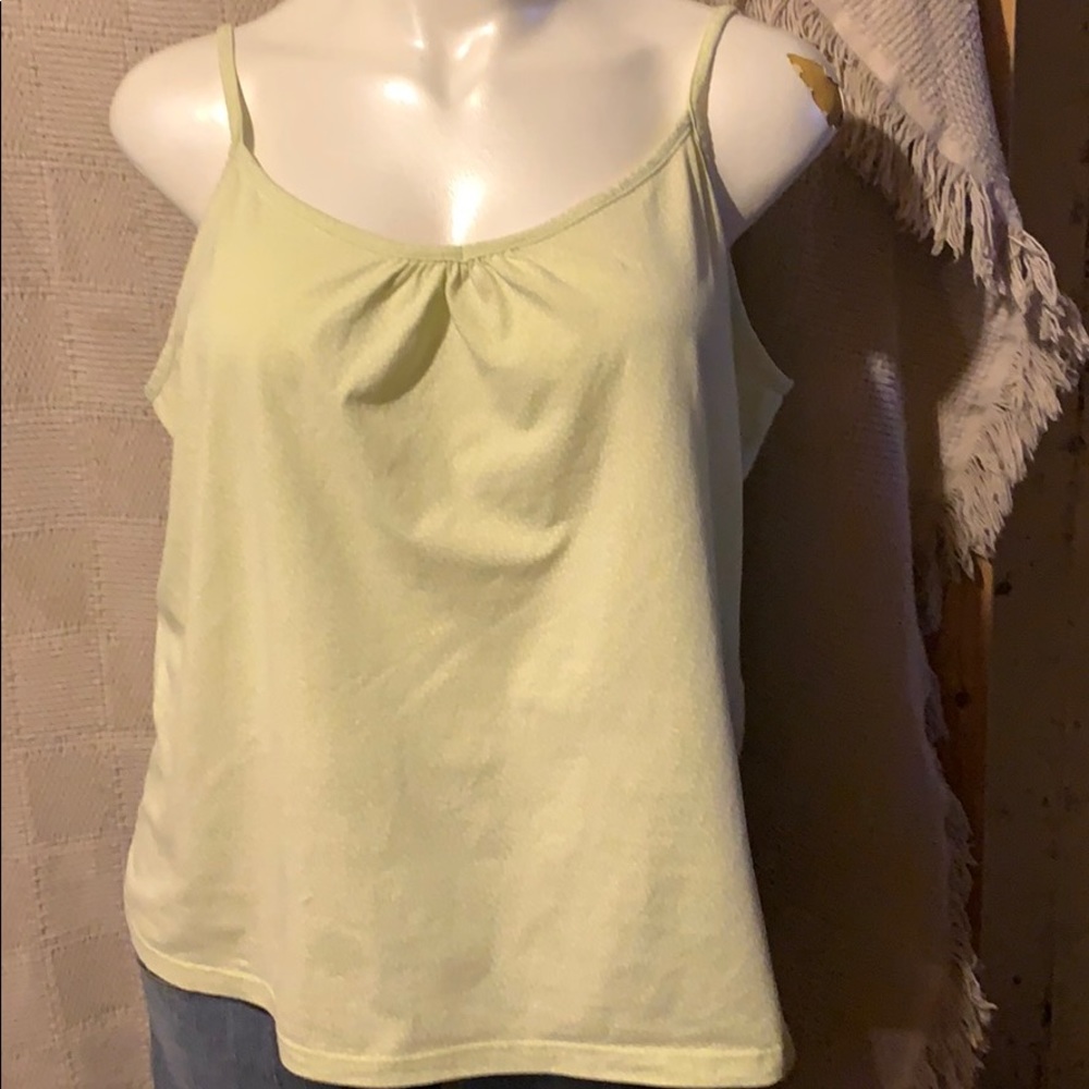 Light green patterned cami.